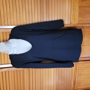 Moda International Victoria's Secret Black Long Sleevw Top w Hood sz Large